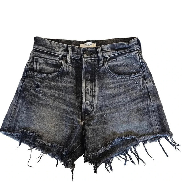MOUSSY VINTAGE Perrysburg Denim Shorts Light Black Size 23 - Picture 7 of 12